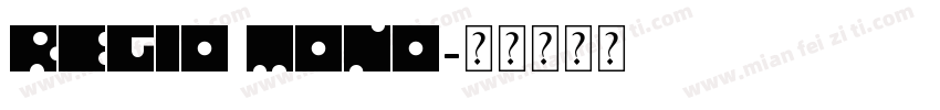 Regio Mono字体转换